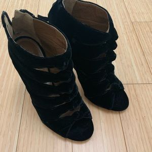 Aquazzura velvet booties